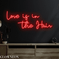 thumbnail image 4 of Glowneon Love Is In The Hair Neon Sign, Barber Hair Salon Led Sign, 4 of 5