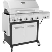 Nexgrill Deluxe 5-Burner Propane BBQ Grill with Side Burner and Foldable Side Table, Stainless Steel Control Panel, Electric Ignition, 60,000 BTUs Output, Gas Grill Perfect for Gatherings - 72