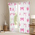 thumbnail image 3 of Homewish Girly Pink Bowknot Blackout Curtains Set of 2 (52x84 Each) for Kid, Kawaii Princess Bow-tie Window Curtains, Fashion Polkadots Curtains and Drapes, Living Room Curtains Decor, 3 of 6