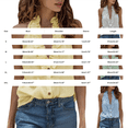 thumbnail image 2 of WCJM Women's V Neck Button Closure Sleeveless Halter Neck Top Casual Lightweight Vest Tank Top, 2 of 5