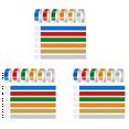 thumbnail image 1 of 1800 Pcs Coloré pour Événements, Papier Synthétique Imperméable Identification d'Activité, 1 of 7