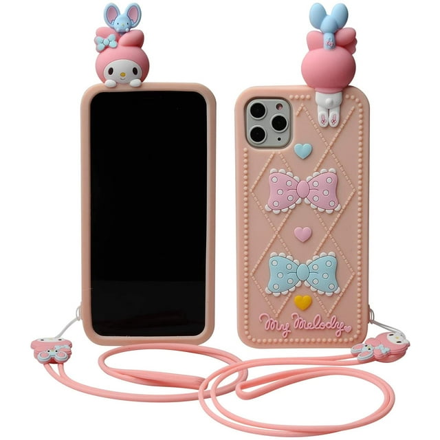 Color Cartoon Case para iPhone 11, 3D Cute Soft Silicone Rubber Protective Gel Back Cover, Animated for Kids Girls Xemadio WMZL-1253-6