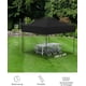 thumbnail image 2 of 10x10 pop - up outdoor canopy tent | one - button push setup | 3 adjustable heights | comes con portable roller bag, 4 weight bags, 8 stakes & 4 guy ropes (negra), 2 of 5