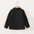 thumbnail image 6 of Wilark Girls Fall Corduroy Shirt Jackets Lightweight Long Sleeve Collared Casual Trendy Loose Fit Kids Shackets with Pockets Black 6, 6 of 7