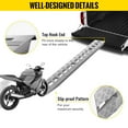 thumbnail image 6 of KFFKFF 84x14 Inch Aluminum Ramp 6000 Lb Capacity Car Trailer Truck ATV Ramp 1 vs 2 Ramps, 6 of 8