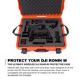 thumbnail image 3 of Nanuk 950-RON3 Estuche Rígido Impermeable con Ruedas E Inserto de Espuma para DJI Ronin M - Naranja, 3 of 8