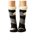 thumbnail image 2 of Sales 2026 Womens Crew Socks Under $5 GIJNRIUIUA Black Crew Socks Women's Winter Soft Warm Fuzzy Fleece-Lined Grippers Slipper Socks Athletic Socks, 2 of 3