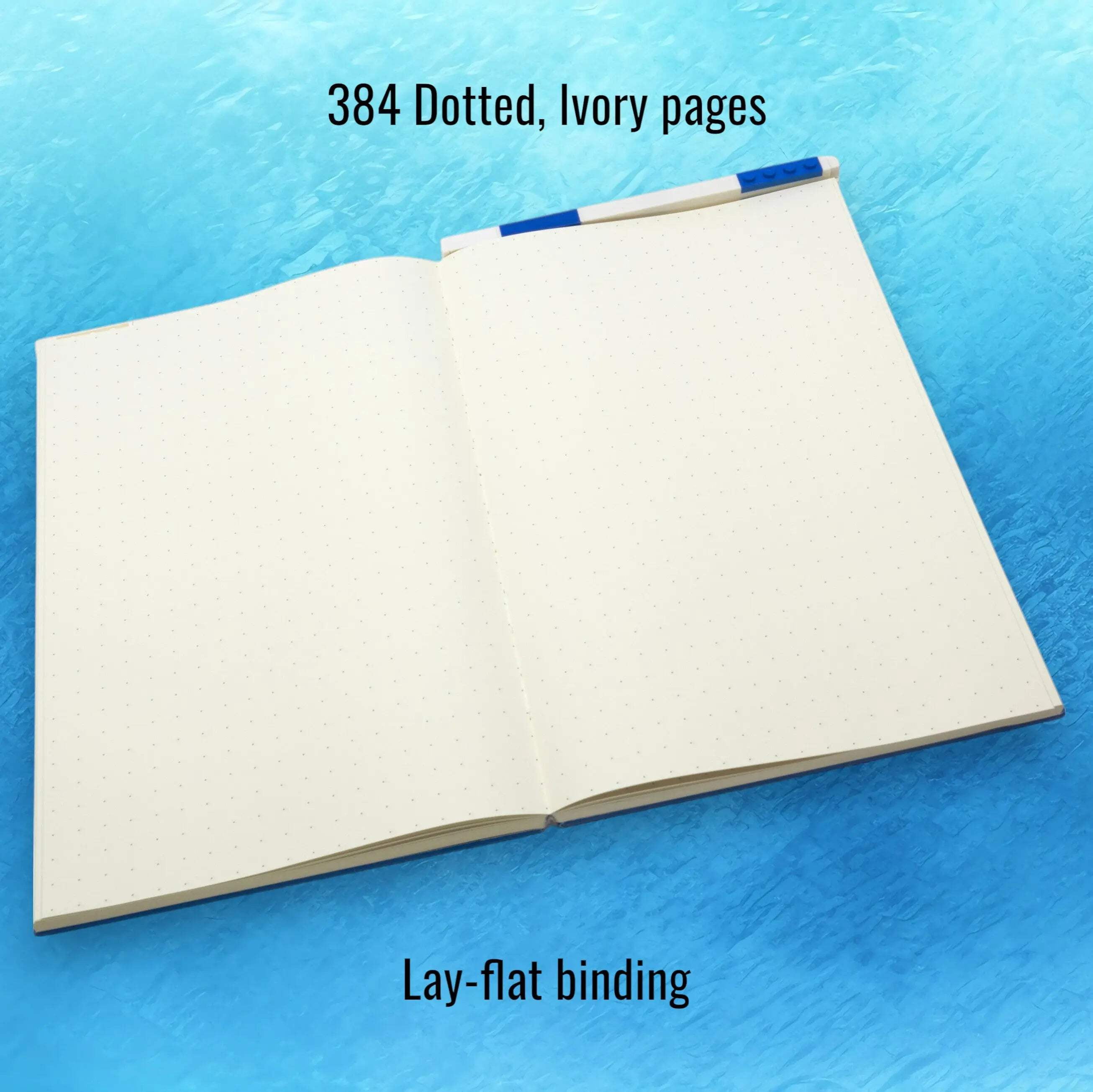 LEGO Locking Notebook with Gel Pen - 2x3 Blue