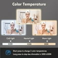 thumbnail image 6 of 60x36" LED Bathroom Mirror with Anti-Fog & Dimmable Backlit, Wall Mounted Lighted Vanity Mirror, Shatterproof Memory Feature for Vanity Wall Mount, 6 of 10