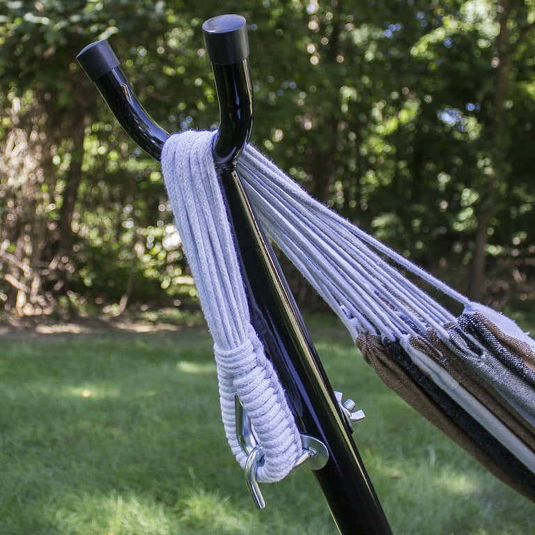Sorbus double hammock with steel stand hotsell