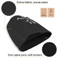 thumbnail image 5 of joogoo Skull on Black Beanie Hats Men Women Cuffed Skull Cap Winter Warm Knit Thick Beanies, 5 of 7