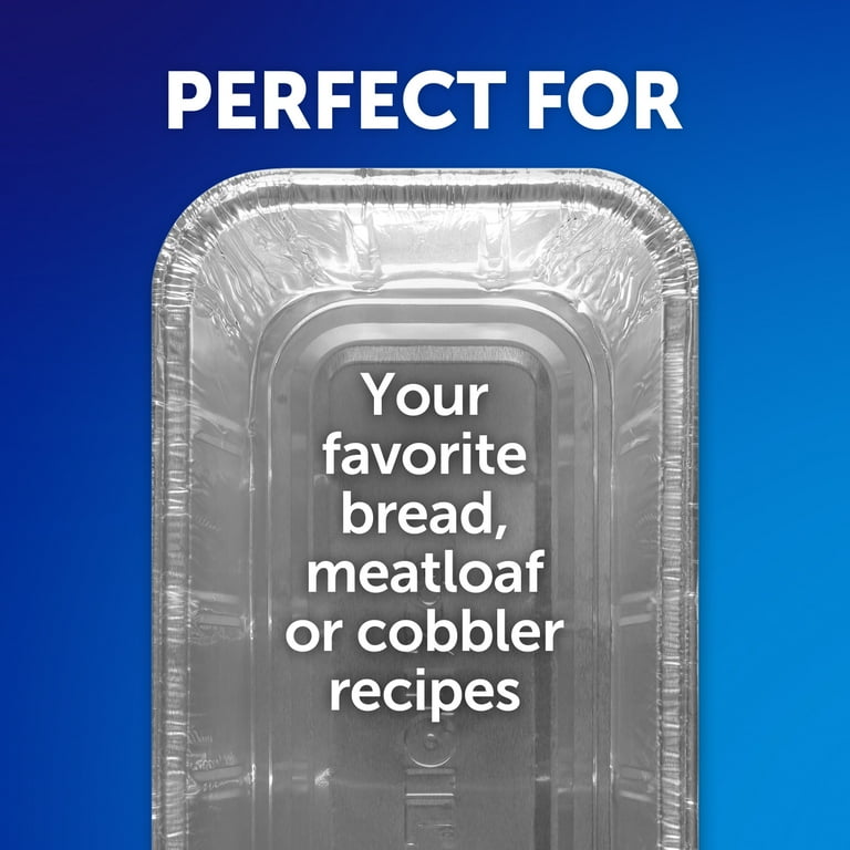 100 Pack 1Lb Mini Loaf Pans - Heavy Duty Disposable Aluminum Foil Bread Tins Eco Friendly Sturdy Neat Food Storage Super Value Quality Heat Conduction