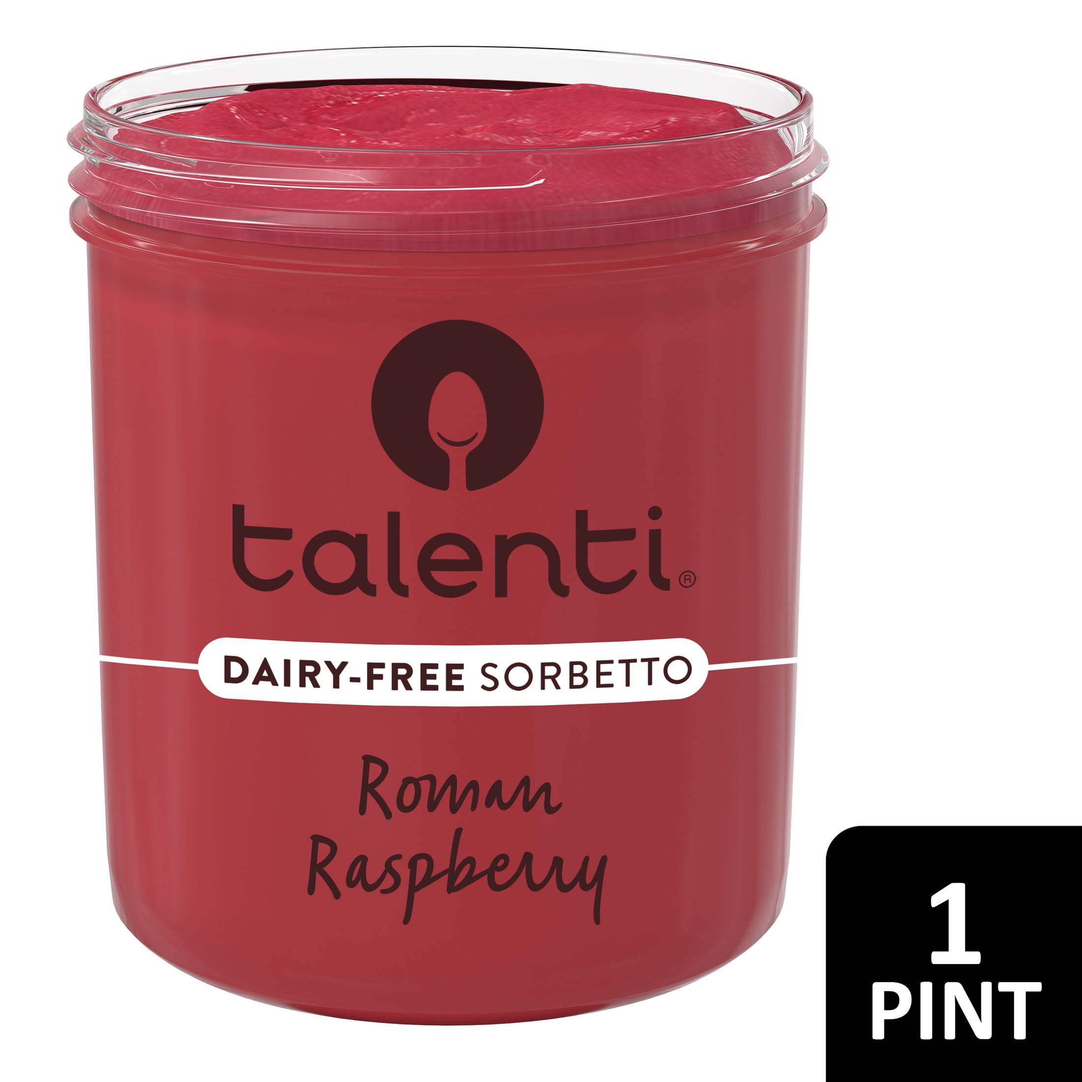 Talenti Dairy-Free Sorbetto Roman Raspberry Sorbet Frozen Desserts, 1 Pint
