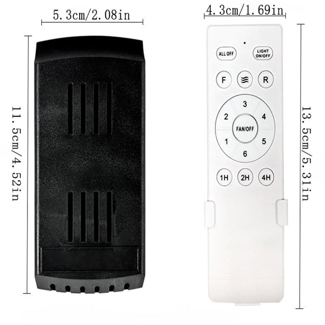 JJKBVCLO Universal Ceiling Fan Remote 6 Speed & Timing Remote Replacement For Ceiling Fan Light