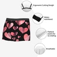 thumbnail image 3 of Yiaed Hearts Print Men's Soft Cotton Boxer Shorts Breathable Boxers Underwear Moisture-Wicking Underwear Stretch Boxer Briefs for Man-XX-Large, 3 of 5