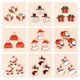thumbnail image 2 of 10 Uds. De dijes de Navidad rojos esmaltados, muñeco de nieve, sombrero de Papá Noel, pingüino, hombre de jengibre, joyería DIY, pendientes, collar, colgantes, 2 of 4