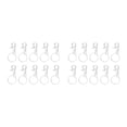 thumbnail image 1 of Advancent Hebilla colgante de 10 piezas, hebillas para bolso DIY, accesorios, conectores de extremo de Metal, llavero, , accesorio colgante de Blanco 2Conjunto, 1 of 6