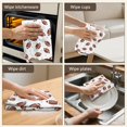 thumbnail image 5 of 4 Pcs Football Arrow White Pattern Funny Kitchen Towels, Microfiber Dish Towels, Kitchen Tea Towels Set 18" X 26", 5 of 6
