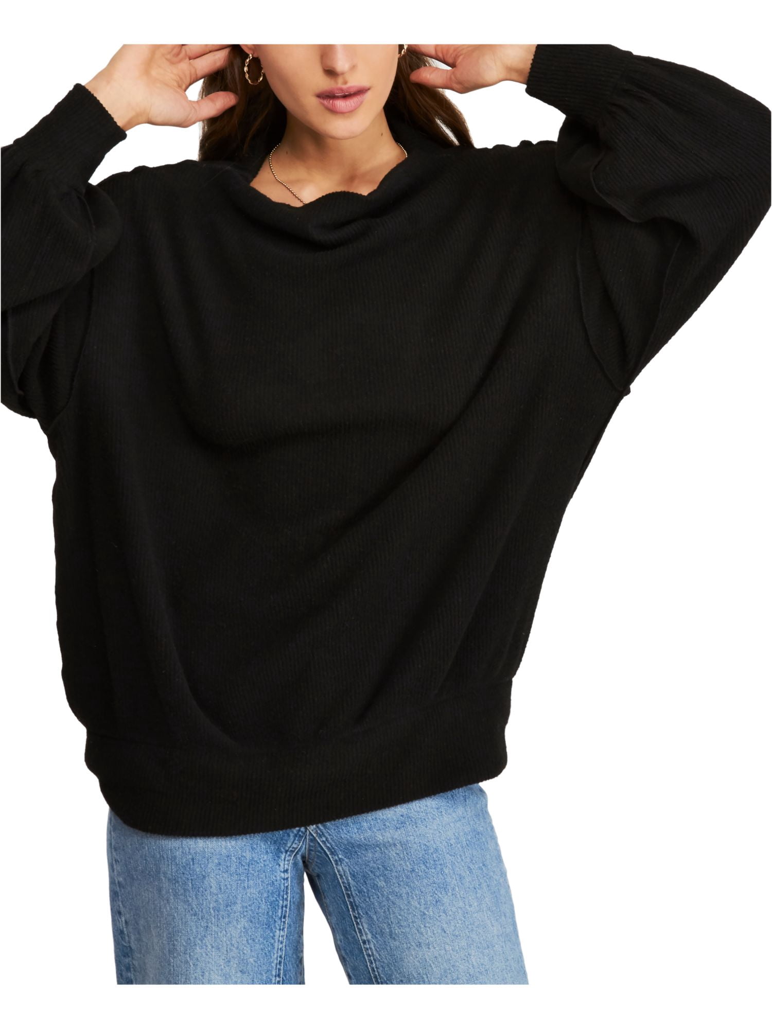 FREE PEOPLE Womens Black Long Sleeve 