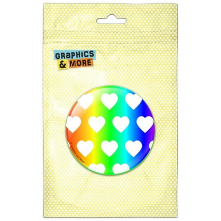 

Sweet Heart Pattern Rainbow Refrigerator Button Magnet