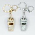 thumbnail image 2 of Alloy Whistled Keychain Stylish Keyring & Necklace Set FeatureSparkling Rhinestones Multi Color Option for Women, 2 of 9