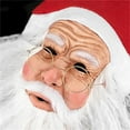 thumbnail image 4 of Santa Full Head Latex Realistic Accessory with White Beard and Festive Red Hat, 4 of 5