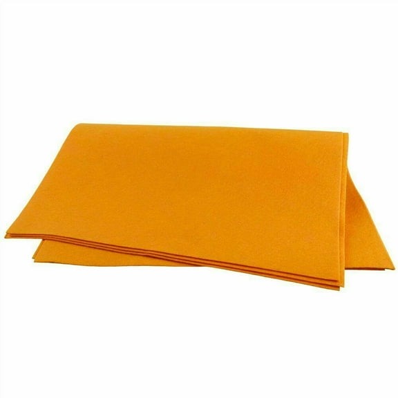 Large Super Absorbent Multi-Purpose Cleaning Shammy 27.5"x19.5" in, Orange (2 Packs)
