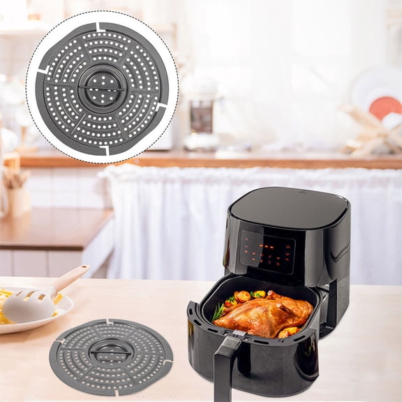 LOLIPPYY Stainless Steel Nonstick Air Fryer Tray Light Grey for Air Fryer