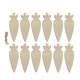 thumbnail image 1 of Colgantes de madera de Pascua, 12 Uds., colgante de zanahoria en blanco de madera con cuerda para bricolaje, día de Pascua, fiesta en casa, adorno decorativo con pintura colorida, 1 of 5
