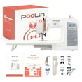 thumbnail image 1 of Poolin Computerized Sewing Machine EOC2720 with Wide Table, 293 Stitch, Self Threading, LCD Display Perfect for DIY & Professional Sewing, 1 of 10