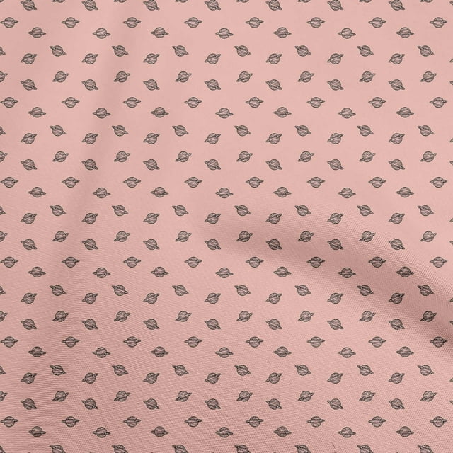 oneOone Tissu Popeline de Coton Rose Moyen Minimaliste Matériau de Robe Rétro Tissu Imprimé au Mètre 42 Pouces de Large