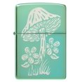 thumbnail image 2 of Zippo Mushroom Design High Polish Green Pocket Lighter, 2 of 7