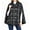 Black, variant on Fall Winter Women Plaid Cape Coat Double Breasted Lapel Poncho Cloak Jacket