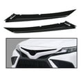 thumbnail image 5 of CROSSDESIGN Black Pair Front Grille Headlight Trim Molding Fit for 2018-2022 Toyota Camry SE/XSE, 5 of 9