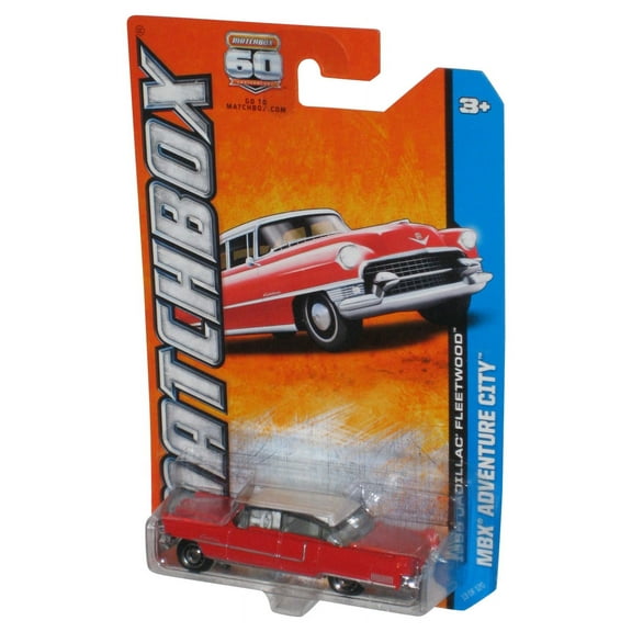 Matchbox MBX Adventure City (2012) Red 1955 Cadillac Fleetwood Toy Car 13/120