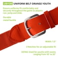 thumbnail image 5 of Champion Sports UBOR Adult Baseball & Softball Uniform Belt, Orange, 5 of 5