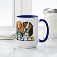 thumbnail image 4 of CafePress - 3 Beagles Mugs - 15 oz Ceramic Large White Novelty Mug, 4 of 4