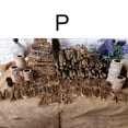 thumbnail image 1 of Yoone Letter Distress Spelling Toy Wooden Alphabet Plaques Door Hanging Supply, 1 of 6