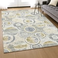 thumbnail image 6 of Addison Rugs Mayfield Premium Machine Washable Transitional Geometric Ivory Rectangle Rug, 8' x 10', 6 of 6