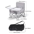 thumbnail image 5 of Silla comedor para niños ZHAOCHENG con bandeja elevador plegable rosa, 5 of 5