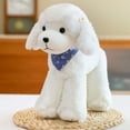 thumbnail image 2 of EUBUY Teddy Dog Plush Toy Simulation Standing Teddy Dog Doll Toy Children Sleep Pillow Cute Animal Pet Birthday Gift Home Decoration White 11.81", 2 of 10