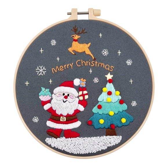 Birdeem Kit de Broderie de Fleurs pour Débutants Kit de Broderie à la Main pour Débutants 0 Base Matériel de Broderie à la Main Bricolage Paquet