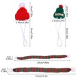 thumbnail image 2 of Conjunto de gorro y bufanda navideños para hámster, accesorios festivos, gorro pequeño para mascotas, suave y cómodo, suministros para mascotas., 2 of 3