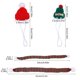 thumbnail image 2 of Conjunto de gorro y bufanda navideños para hámster, accesorios festivos, gorro pequeño para mascotas, suave y cómodo, suministros para mascotas., 2 of 3
