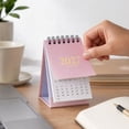 thumbnail image 4 of 2027 Mini Desktop Calendar, Portable Spiral‑Bound Desk Calendar Multicolor Paper Table Planner for Office Home Student Workspace Decor, 4 of 7