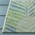 thumbnail image 3 of SAFAVIEH Summer Katelyn Botanical Indoor/Outdoor Area Rug, Green/Grey, 6'6" x 9'4", 3 of 10