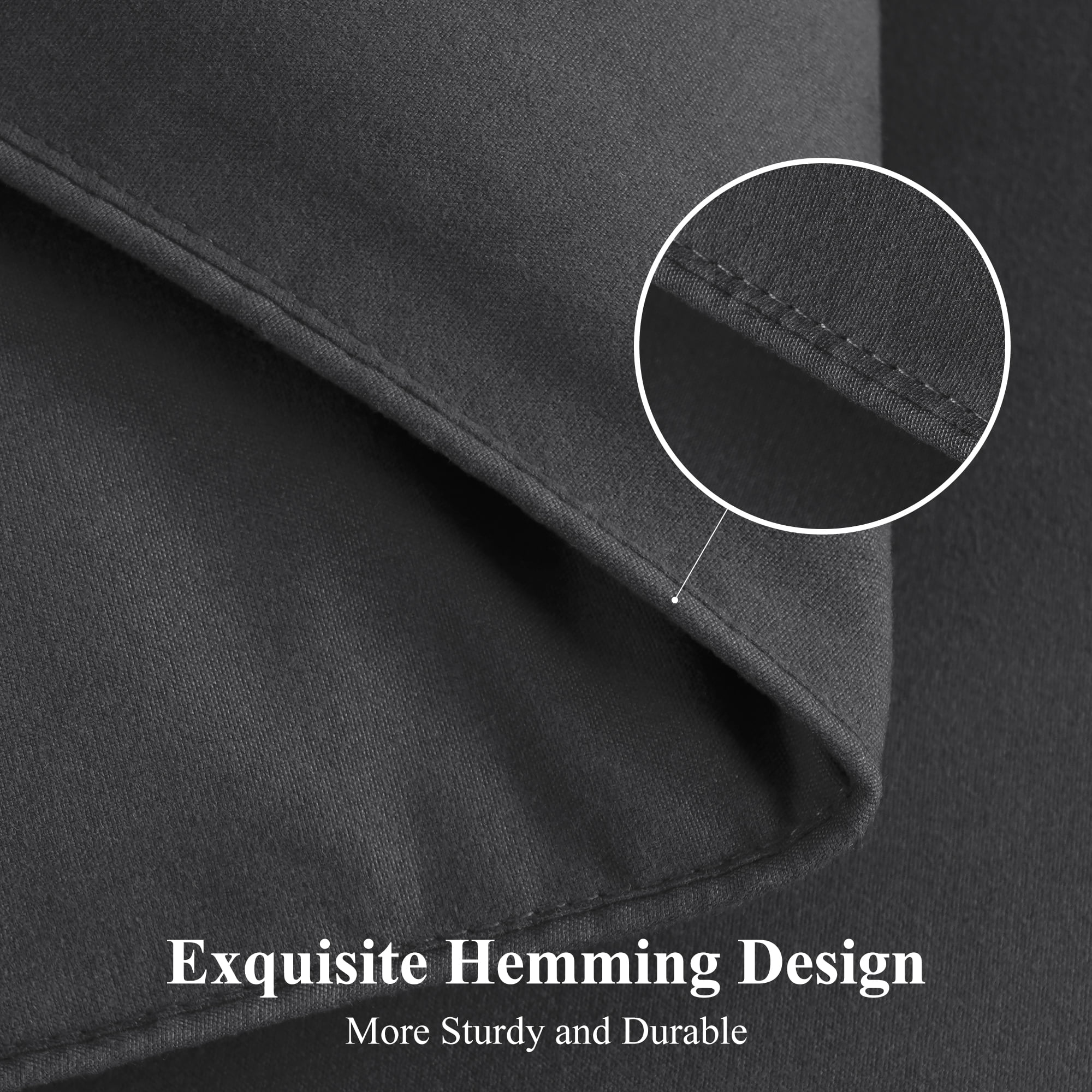 EMONIA Luxury 300GSM Comforter Duvet Insert,Quilted Comforters King Size w 8 Tabs, Soft Down Alternative Bedding Blanket, Hotel Cooling Comforters All Season Duvet (Dark Grey, King 90 x 102Inches)