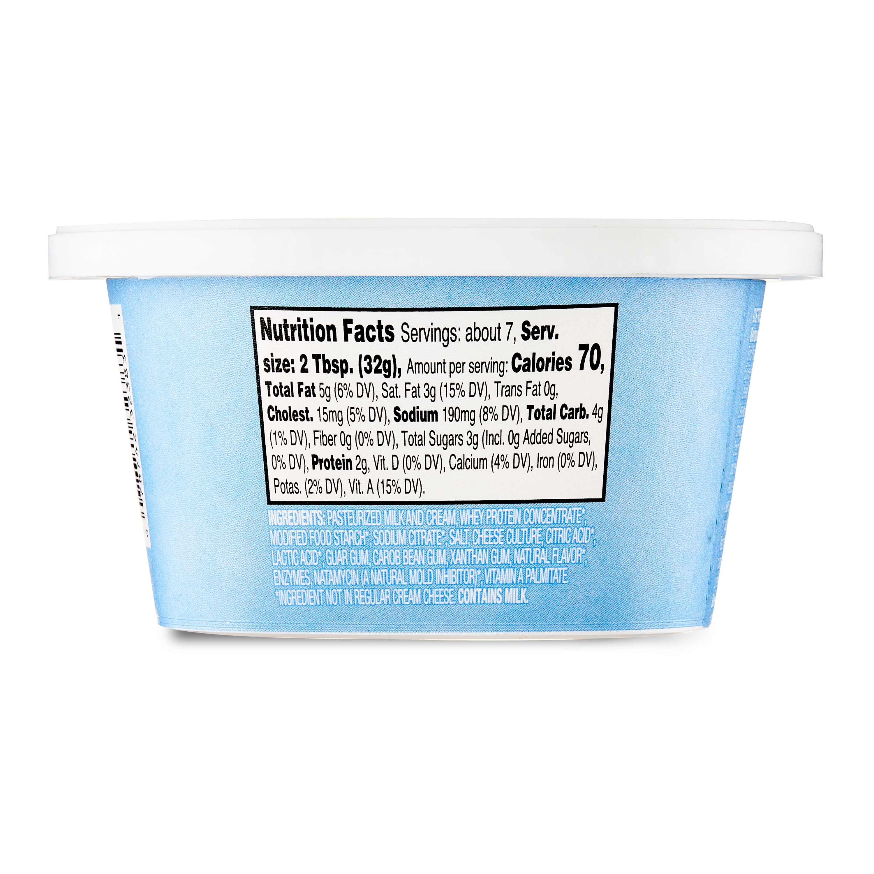 Great Value Light Cream Cheese Spread, 8 oz Tub