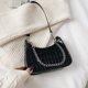 thumbnail image 2 of Bolsa Retro Alligator PU Leather Underarm Totes Mujer Cadena de hombro (Negro) Ehuebsd Para Estrenar, 2 of 9