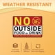 thumbnail image 3 of 10 hojas de pegatinas de vinilo impermeables con la leyenda "No se permite comer ni beber en el exterior". Etiqueta con la leyenda "No se permite comer ni beber en el exterior"., 3 of 9